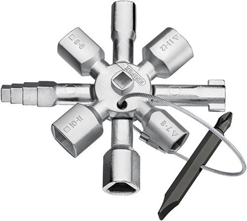 Knipex Twinkey© voor alle standaard schakelkasten en afsluitsystemen