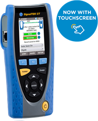 Trend Networks netwerk kabel tester SignalTK CT met touchscreen