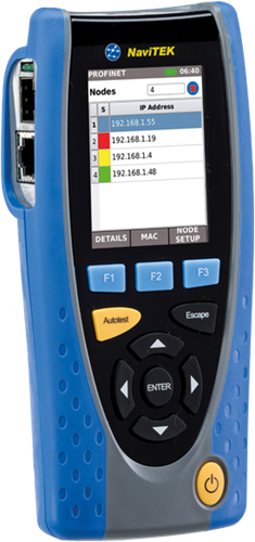 TREND Networks netwerktester NaviTEK IE profinet