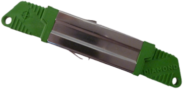 Diamond Adapter OS2, E2000/APC, simplex, groen, ADC