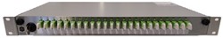Diamond Fiber box 19'' 1HE 25-48F SX E-2000/APC 0.1dB IP65 connector RVS 2 splice tray