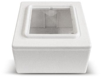 Datwyler Opbouwdoos + afdekraam 1v RAL9010