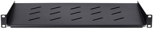 UCS Wandkast Legbord 1HE, D250mm, zwart, vrij hangend.-2