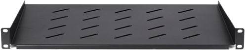 UCS Wandkast Legbord 1HE, D350mm, zwart, vrij hangend-2