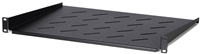 UCS Wandkast Legbord 1HE, D350mm, zwart, vrij hangend