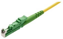 R&M Patchkabel OS2, E2000/APC-E2000/APC, simplex, geel, 20m