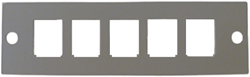 UCS inzetplaatje 5x RJ45 zwart.