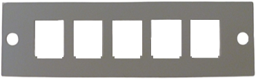 UCS inzetplaatje 5x RJ11/45 grijs