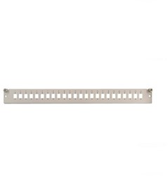 Datwyler FO front, OV-T/S, 24v, SC/LC duplex, 1HE, Ral7035 grijs