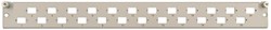 Datwyler FO front, OV-T/S, 24v, SC/LC duplex, 1HE, Ral7035 grijs, offset design
