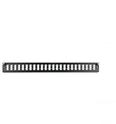 Datwyler FO front, OV-T/S, 24v, SC duplex, 1HE, Ral9005 zwart