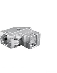 Datwyler Cat.6A doorvoerkoppeling, RJ45, 90 graden.