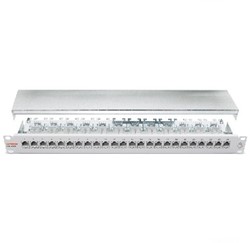 Datwyler Patchpaneel CSA plus, 24v, Cat6A, 1HE, Ral7035 grijs