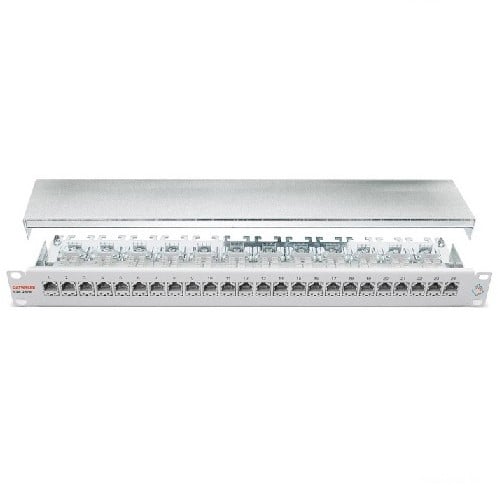 Datwyler Patchpaneel CSA plus, 24v, Cat6A, 1HE, Ral7035 grijs