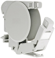 Datwyler DIN rail adapter, IP20, tbv Keystone, kunststof.-2