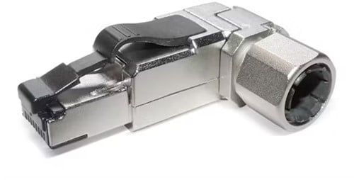 Datwyler Fieldplug RJ45 IP20 categorie 6A, afgeschermd, 90° gebogen.
