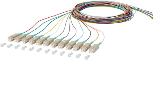 Datwyler Pigtailset OM3, SC/PC, 2m 12 stuk(s) 12 stuk(s)
