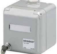 Data Opbouwdoos IP44 met slot Op = Op