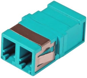 UCS Adapter OM3 LC/PC duplex turquoise, flangeless