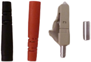 UCS LC/PC conn. MM 2,8mm rood/zwart tule