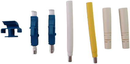 Amphenol LC/PC dupl conn. blauw SM
