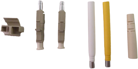 Amphenol LC/PC duplex connector beige MM 127m