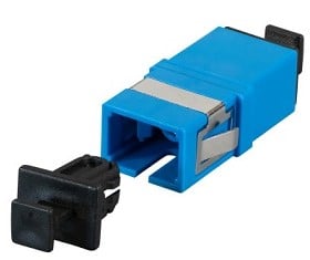 UCS Adapter OS2, SC/PC, simplex, blauw flangeless