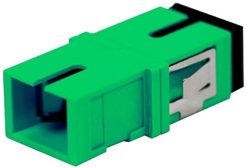 UCS SC/APC SM SX adapter groen flangeles OP=OP