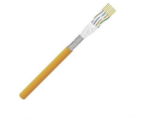 Datwyler Datakabel 7002 Cat7/F, S/FTP 600Mhz, Eca, Ind. PUR, oranje (AWG23) 500m