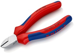 Knipex zijsnijtang verchroomd/comfort 125 mm