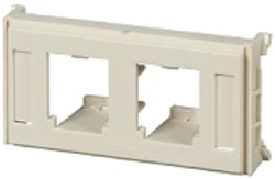 Lexcom Cyb inzetplaatje Panduit 2xRJ45 Ral 1013 Op = Op