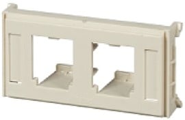 Lexcom Cyb inzetplaatje Panduit 2xRJ45 Ral 1013 Op = Op