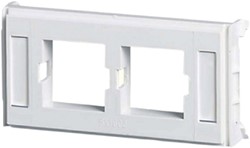 Lexcom Cyb inzetplaatje LUCENT 2x RJ45 Ral 1013 Op = Op