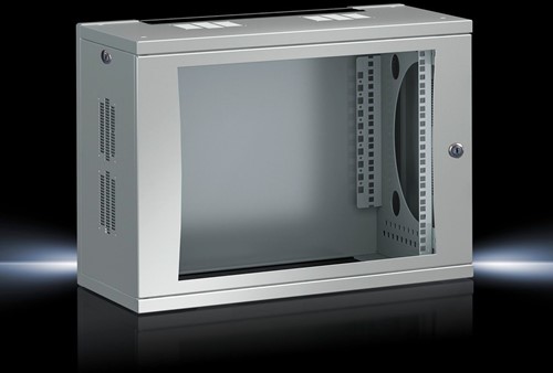 Rittal FlatBox wandbehuizing met zichtdeur, 9HE, 600x492x400 mm (BxHxD)