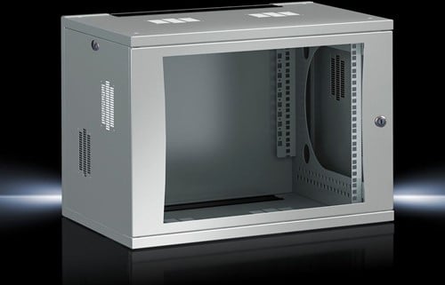 Rittal FlatBox wandbehuizing met zichtdeur, 9HE, 600x492x600 mm (BxHxD)
