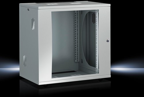 Rittal FlatBox wandbehuizing met zichtdeur, 12HE, 600x625x600 mm (BxHxD)