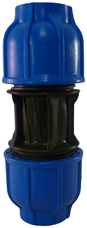 HDPE koppeling blauw  (kies uw type)