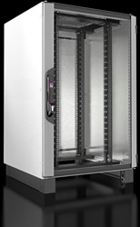 Rittal VX IT Netwerk- / Serverracks, met zichtdeur, 19" profielen, sokkel, voorgemonteerd. (kies uw uitvoering)