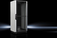 Rittal VX IT Serverrack 42HE, D=1000mm, met geperforeerde deur, standaard 19"-profielen, voorgemonteerd.
