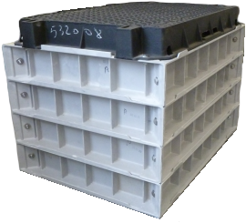 UCS Handhole 900x600x750mm (inw.) D400 gietijzeren deksel met slot