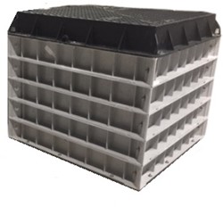 UCS Handhole 900x900x750mm (inw.) D400 gietijzeren deksel met slot
