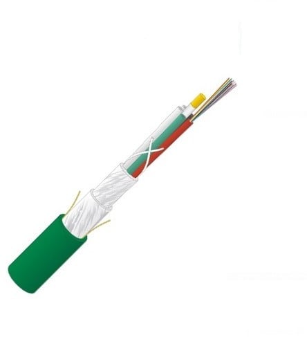 Datwyler Glasvezelkabel FO universal, groen, 60v, OS2, wbGGFR / U-DQ(ZN)BH, (5x12) Eca.