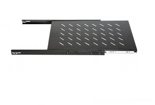 UCS Legbord 1HE, D550mm, zwart, uitschuifbaar