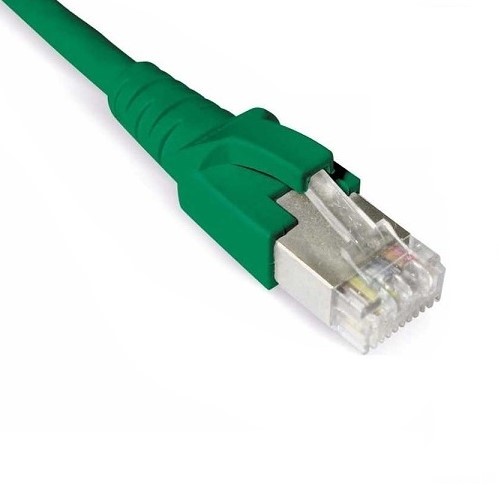 Datwyler Patchkabel S/FTP Cat6A, flex, LS0H, groen, 9m