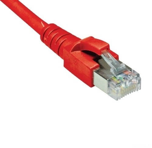 Datwyler Patchkabel S/FTP Cat6A, flex, LS0H, rood, 4m