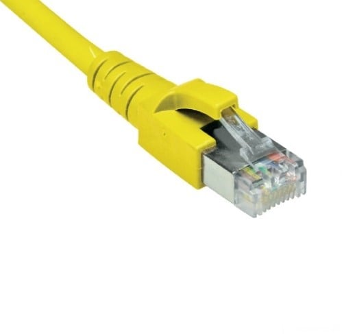 Datwyler Patchkabel S/FTP Cat6A, flex, LS0H, geel, 10m