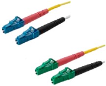 UCS Patchkabel OS2, LC/UPC-LC/APC, duplex, 2mm, geel (Kies lengte)
