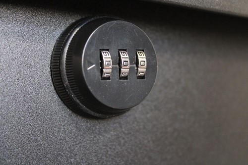 UCS 4U afsluitbare lade zwart met cijferslot 25mm.-3