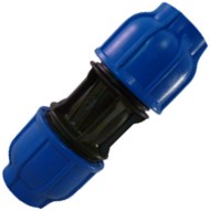 HDPE koppeling blauw  (kies uw type)
