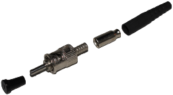 Amphenol ST/PC  connector MM met RVS ferrule 200/230mu